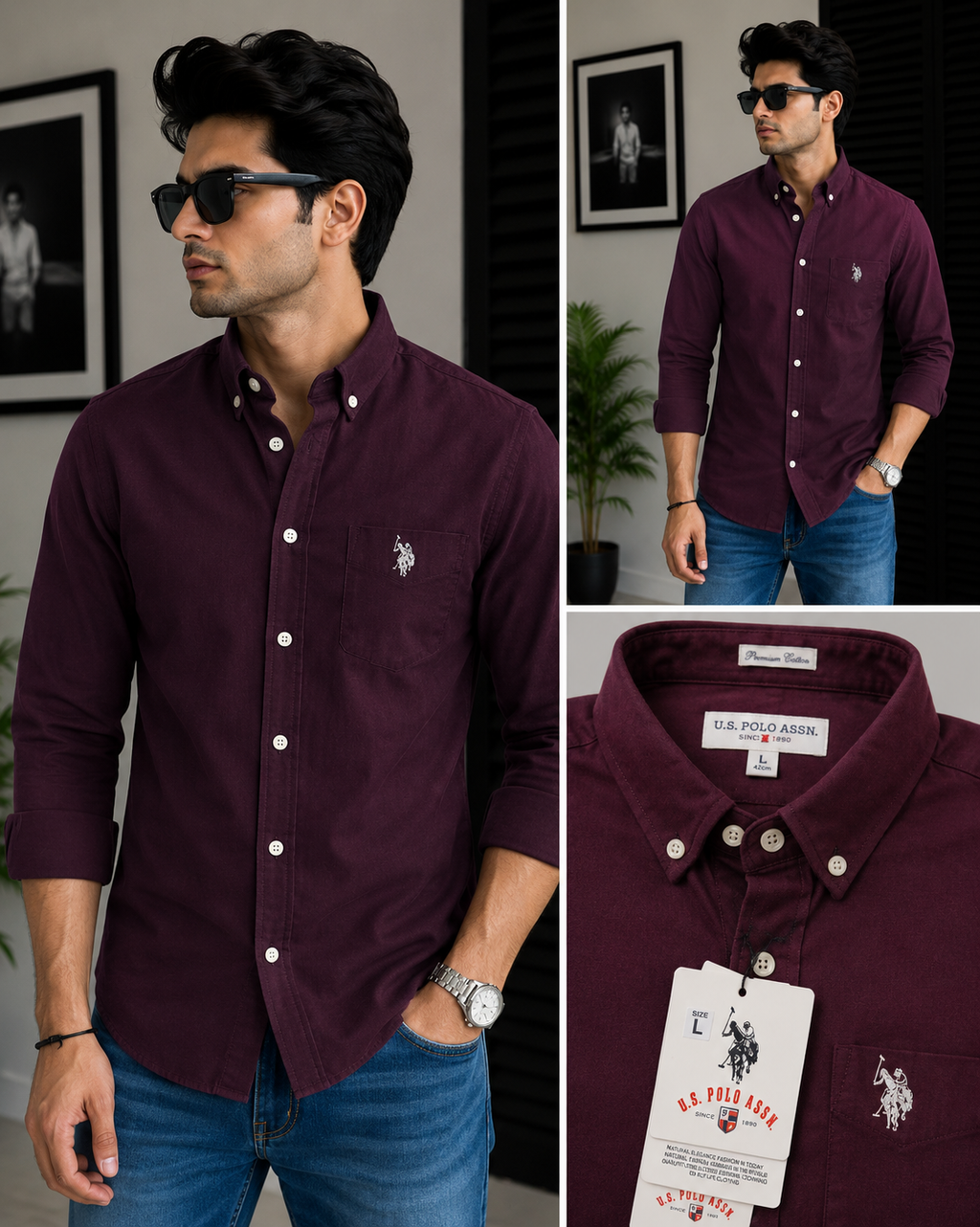 Uspolo Oxford cotton shirts